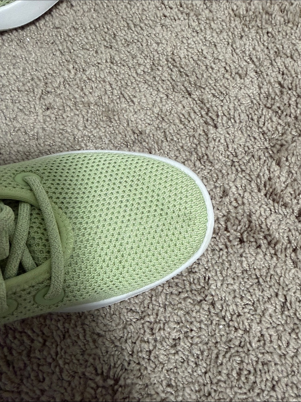 Allbirds Light Green Women's Knit Lace-Up Sneakers Size US 7 - Picture 3 of 8